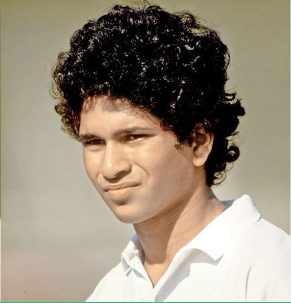 Sachin during this test debut at 1989