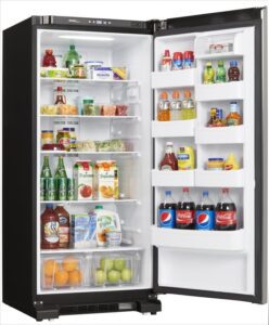 A neatly organised fridge ,fresh and clean