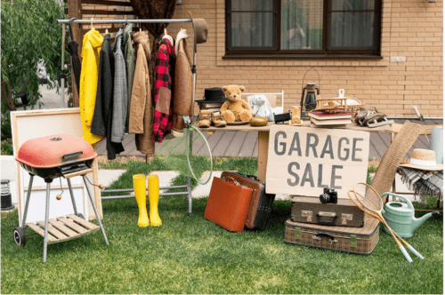 Clear the garage, sell the junk