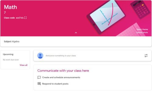 Google Classroom About Page