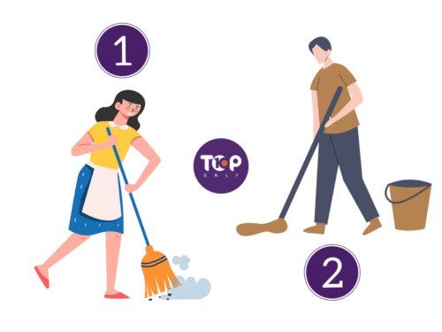 Top 10 House Cleaning Tips- First Sweep Then Mop