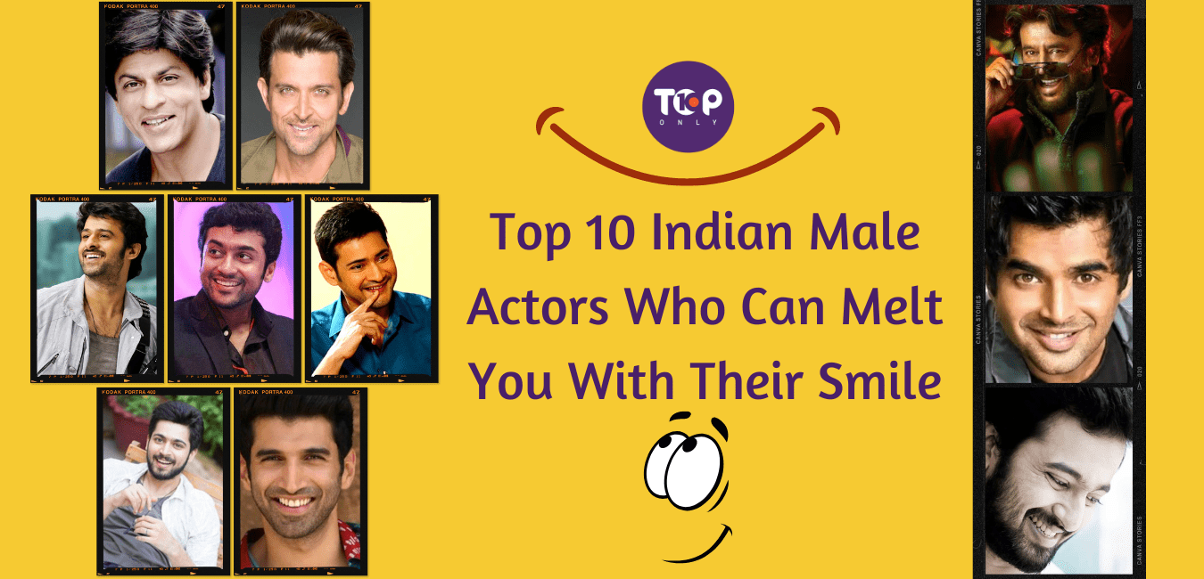 Top Indian Male Actors With Best Most Charming Smile | Top 10s Only