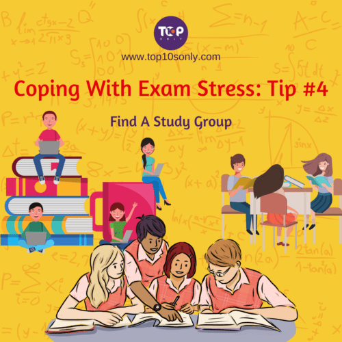 Top 10 Ways To Cope With Exam Stress - Don’t Study Alone - Find A Study Group