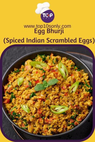 top 10 quick and easy breakfast recipes egg bhurji (spiced indian scrambled eggs)