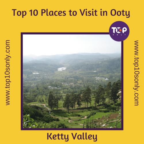 top 10 best places to visit in ooty ketty valley viewpoint
