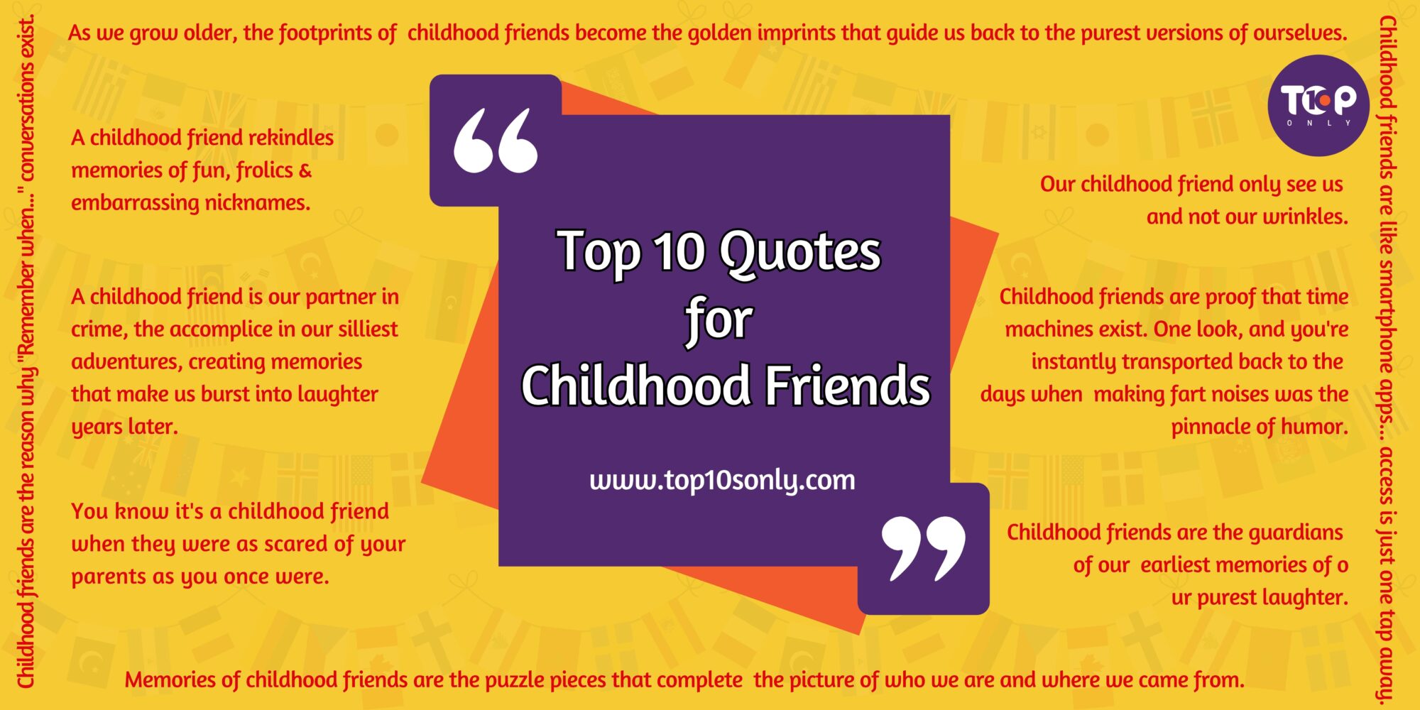 top 10 friendship quotes for childhood friends