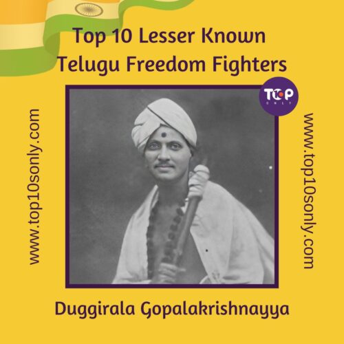 top 10 lesser known telugu freedom fighters of india duggirala gopalakrishnayya