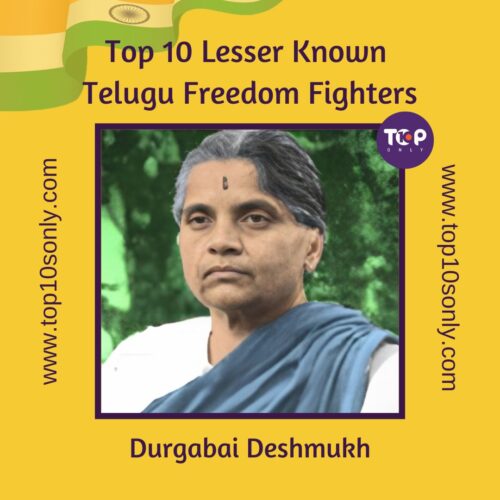 top 10 lesser known telugu freedom fighters of india durgabai deshmukh