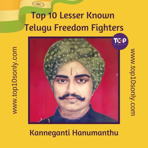 top 10 lesser known telugu freedom fighters of india kanneganti hanumanthu