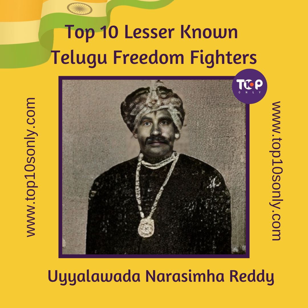 Top 10 Lesser Known Telugu Freedom Fighters of India | Top 10s Only