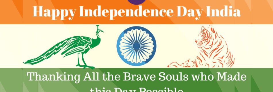 Independence Day Wishes on Indian Flag