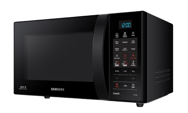 samsung 21l convection microwave oven with triple distribution system