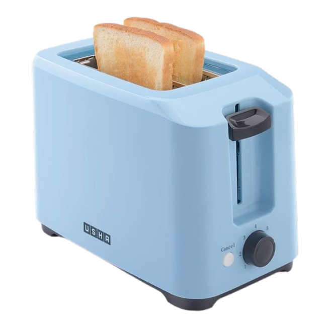 usha 3720 700 watt 2 slice pop up toaster