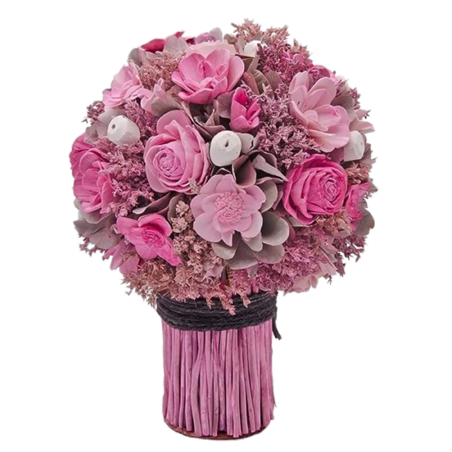 iris floral bouquet dry flower bouquet natural material fragrance with top up spray bottle