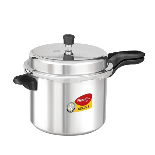 pigeon by stovekraft deluxe aluminium outer lid pressure cooker