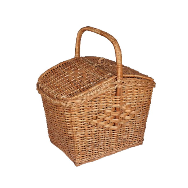 rustic picnic basket