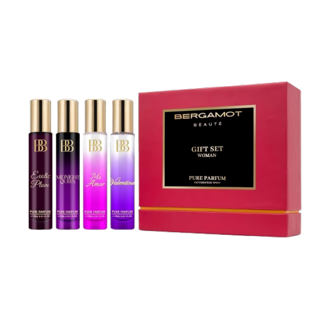 bergamot beaute pure perfume gift set