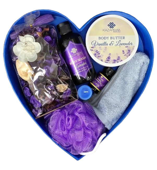 kazarmaa lavender love bath and body gift hamper set