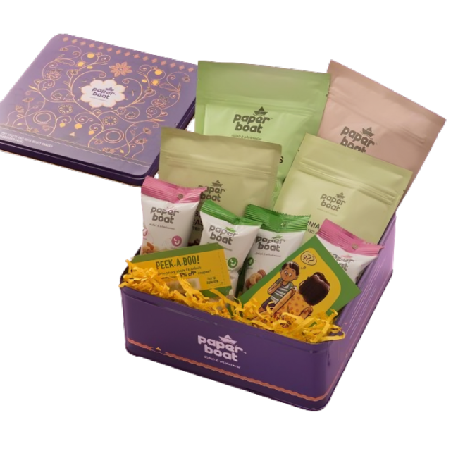 paper boat dry fruits gift box