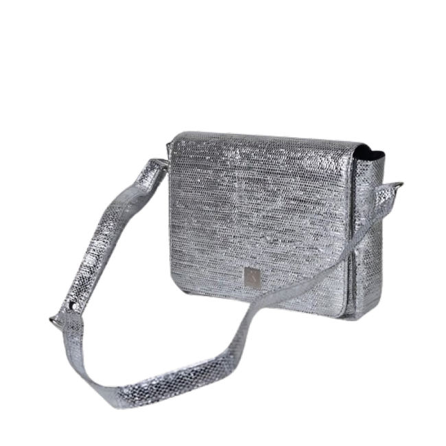 silver sling bag
