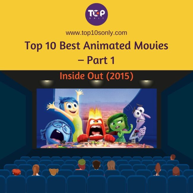 top 10 best animated movies – part 1 inside out (2015)