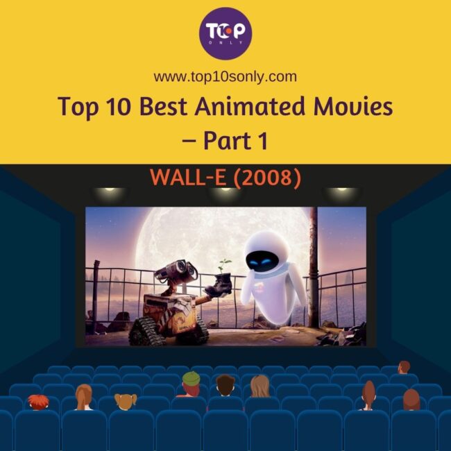 top 10 best animated movies – part 1 wall e (2008)