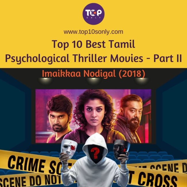 top 10 best tamil psychological thriller movies part ii imaikkaa nodigal (2018)