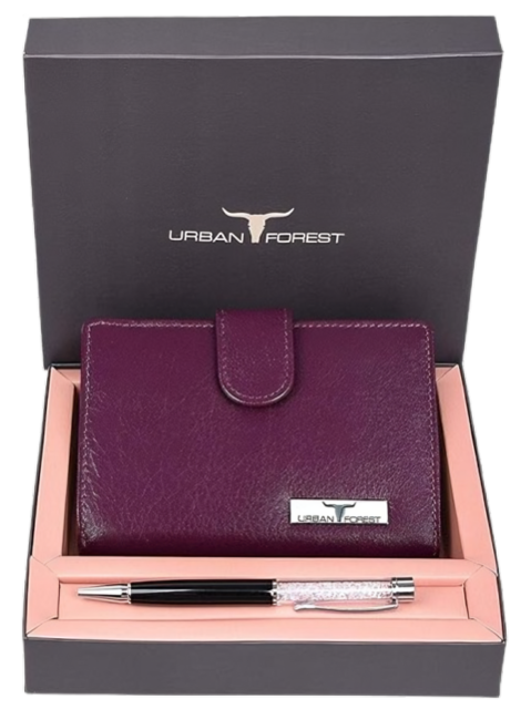 urban forest tammy ladies leather wallet combo