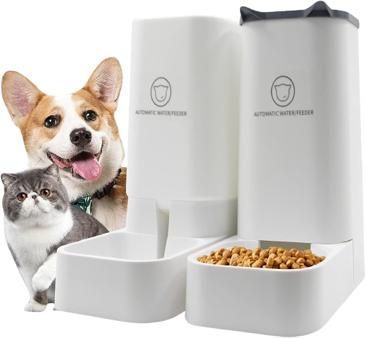 automated pet food and water dispensers