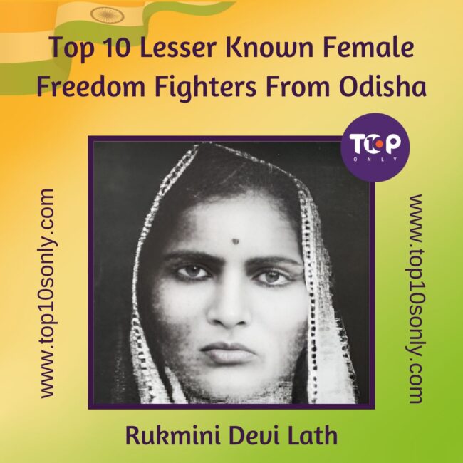 top 10 lesser known female freedom fighters from odisha rukmini devi lath