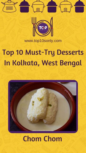 top 10 must try desserts in kolkata west bengal chom chom