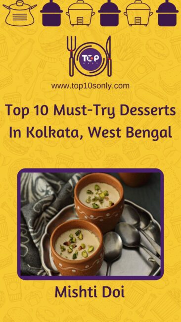 top 10 must try desserts in kolkata west bengal mishti doi