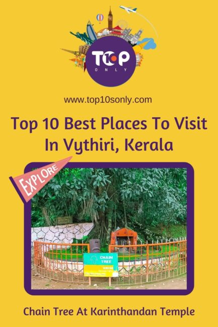 top 10 best places to visit in vythiri, kerala chain tree at karinthandan temple