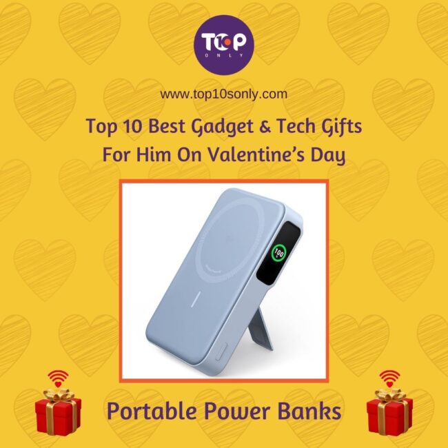 top 10 best gadget & tech gifts for him on valentine’s day portable power banks